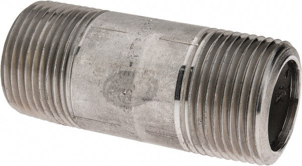 Merit Brass 6516-300 Stainless Steel Pipe Nipple 1" Pipe, Grade 316 & 316L