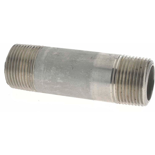 Merit Brass 6516-400 Stainless Steel Pipe Nipple 1" Pipe, Grade 316 & 316L