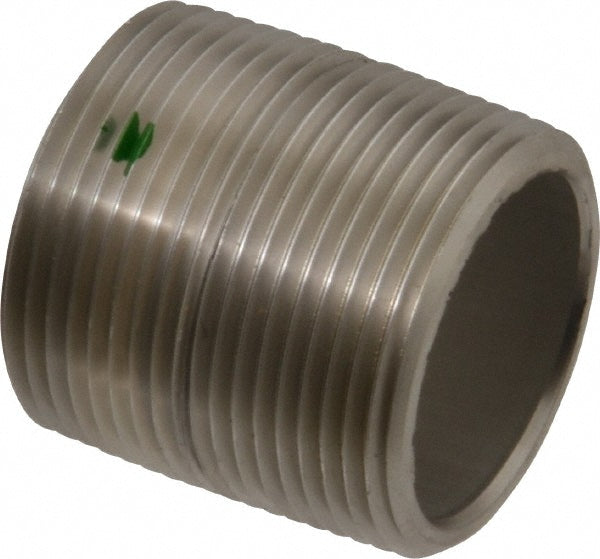 Merit Brass 6520-001 Stainless Steel Pipe Nipple 1-1/4" Pipe, Grade 316 & 316L