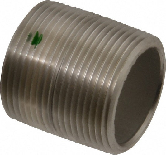 Merit Brass 6520-001 Stainless Steel Pipe Nipple 1-1/4" Pipe, Grade 316 & 316L