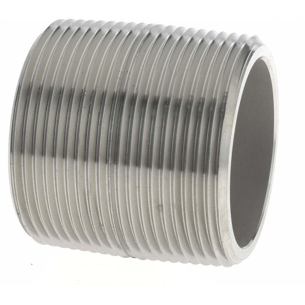 Merit Brass 6524-001 Stainless Steel Pipe Nipple 1-1/2" Pipe, Grade 316 & 316L
