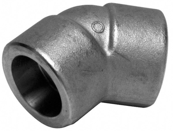 Merit Brass SW3402D-32 Pipe 45 deg Elbow 2", 304 Stainless Steel