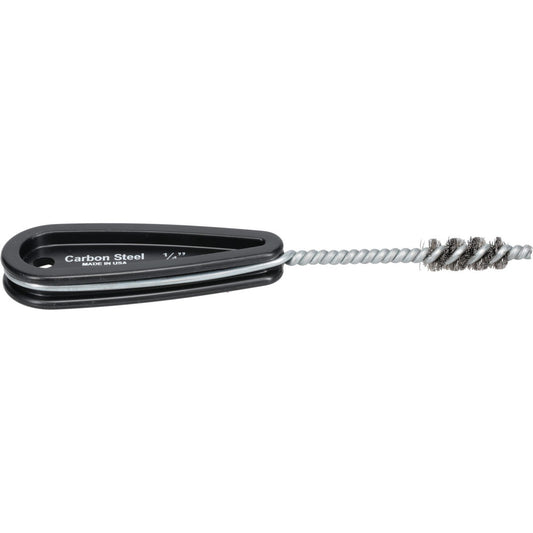 Schaefer Brush 00644-12 7/16 Inch Actual Brush Diameter, 1/4 Inch Inside Diameter, Carbon Steel, Plumbing, Hand Fitting and Cleaning Brush