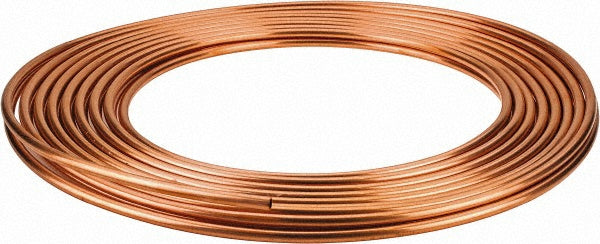 Mueller Industries D 04050P 50' Long, 1/4" OD, Copper Seamless Tube