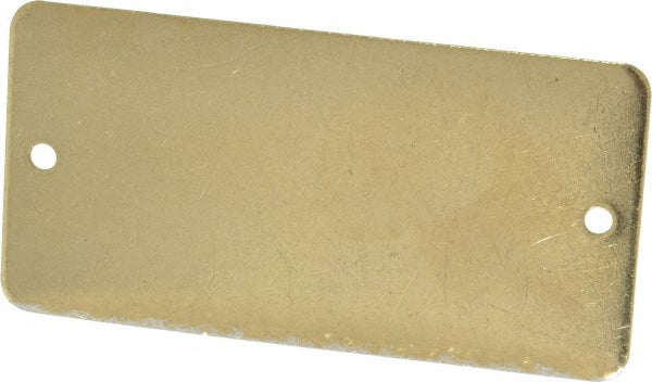 C.H. Hanson 43724 3 Inch Wide, Style 2, Brass Blank Metal Plate