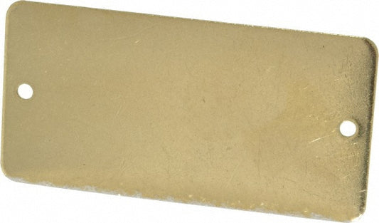 C.H. Hanson 43724 3 Inch Wide, Style 2, Brass Blank Metal Plate