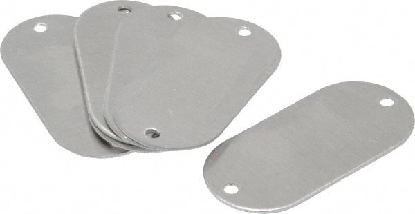 C.H. Hanson 43648 2-1/8 Inch Wide, Style 1, Aluminum Blank Metal Plate