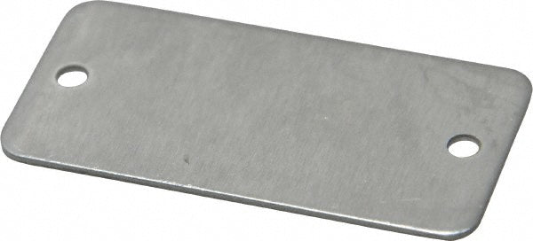 C.H. Hanson 43689 2 Inch Wide, Style 2, Aluminum Blank Metal Plate