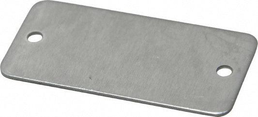 C.H. Hanson 43689 2 Inch Wide, Style 2, Aluminum Blank Metal Plate