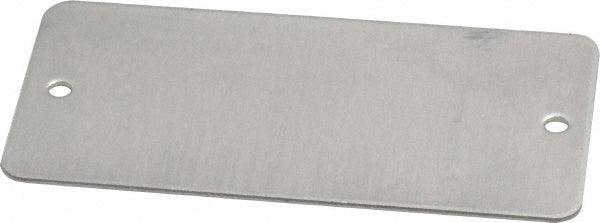 C.H. Hanson 43722 3 Inch Wide, Style 2, Aluminum Blank Metal Plate