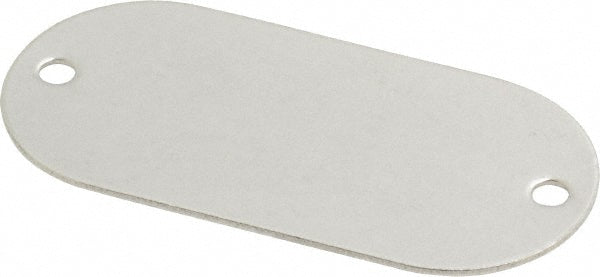 C.H. Hanson 43651 2-1/8 Inch Wide, Style 1, Stainless Steel Blank Metal Plate