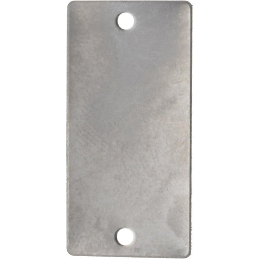C.H. Hanson 43693 2 Inch Wide, Style 2, Stainless Steel Blank Metal Plate