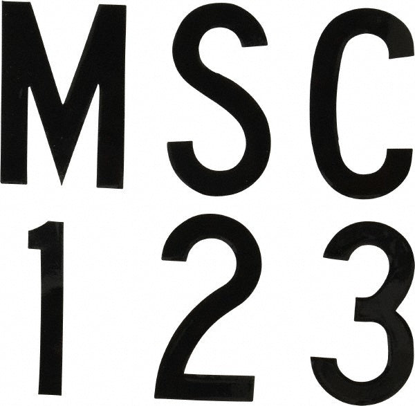 Stranco Incorporated DBV-2-107-PC Number & Letter Label "Complete Set", 2" High