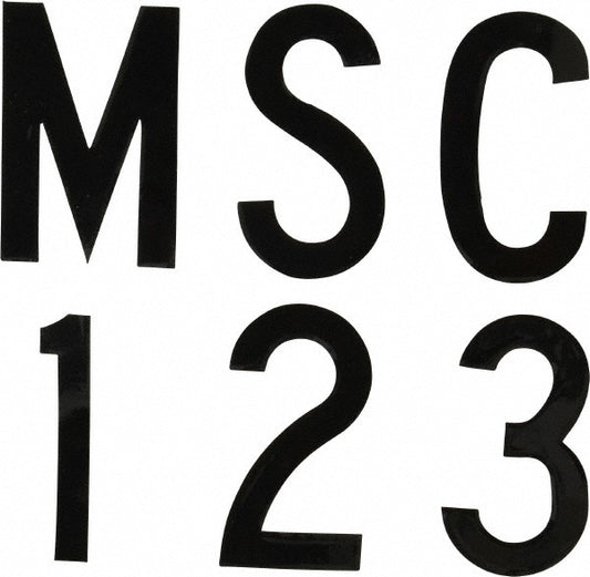 Stranco Incorporated DBV-2-107-PC Number & Letter Label "Complete Set", 2" High