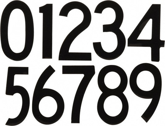 Stranco Incorporated DBV-4-NUM-100 Number & Letter Label "Number Set", 4" High