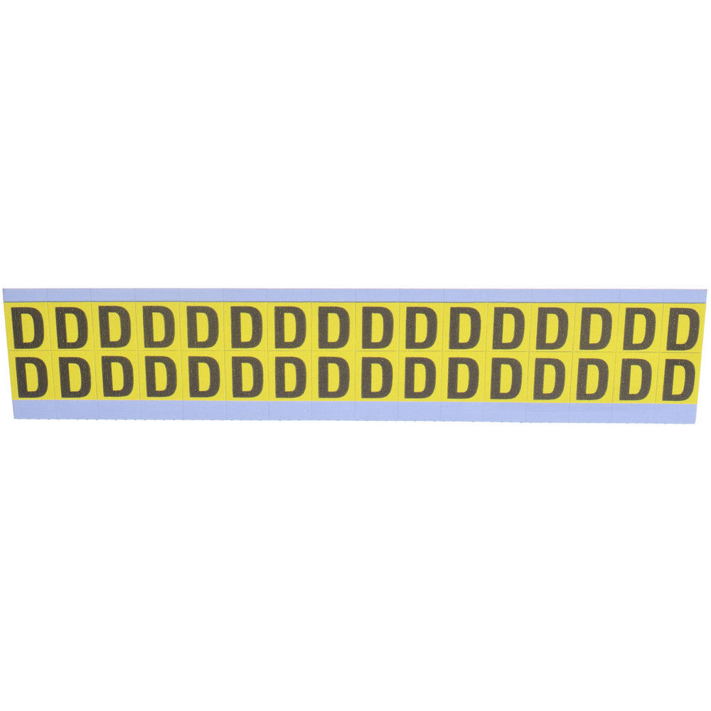 Stranco Incorporated SB3-D Number & Letter Label "D", Rectangle, 0.5625" Wide