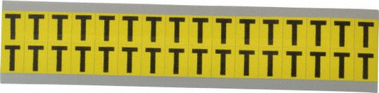 Stranco Incorporated SB3-T Number & Letter Label "T", Rectangle, 0.5625" Wide