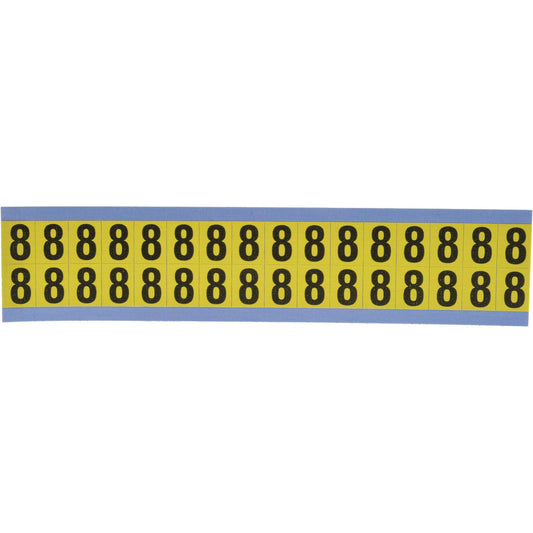 Stranco Incorporated SB3-8 Number & Letter Label "8", Rectangle, 0.5625" Wide