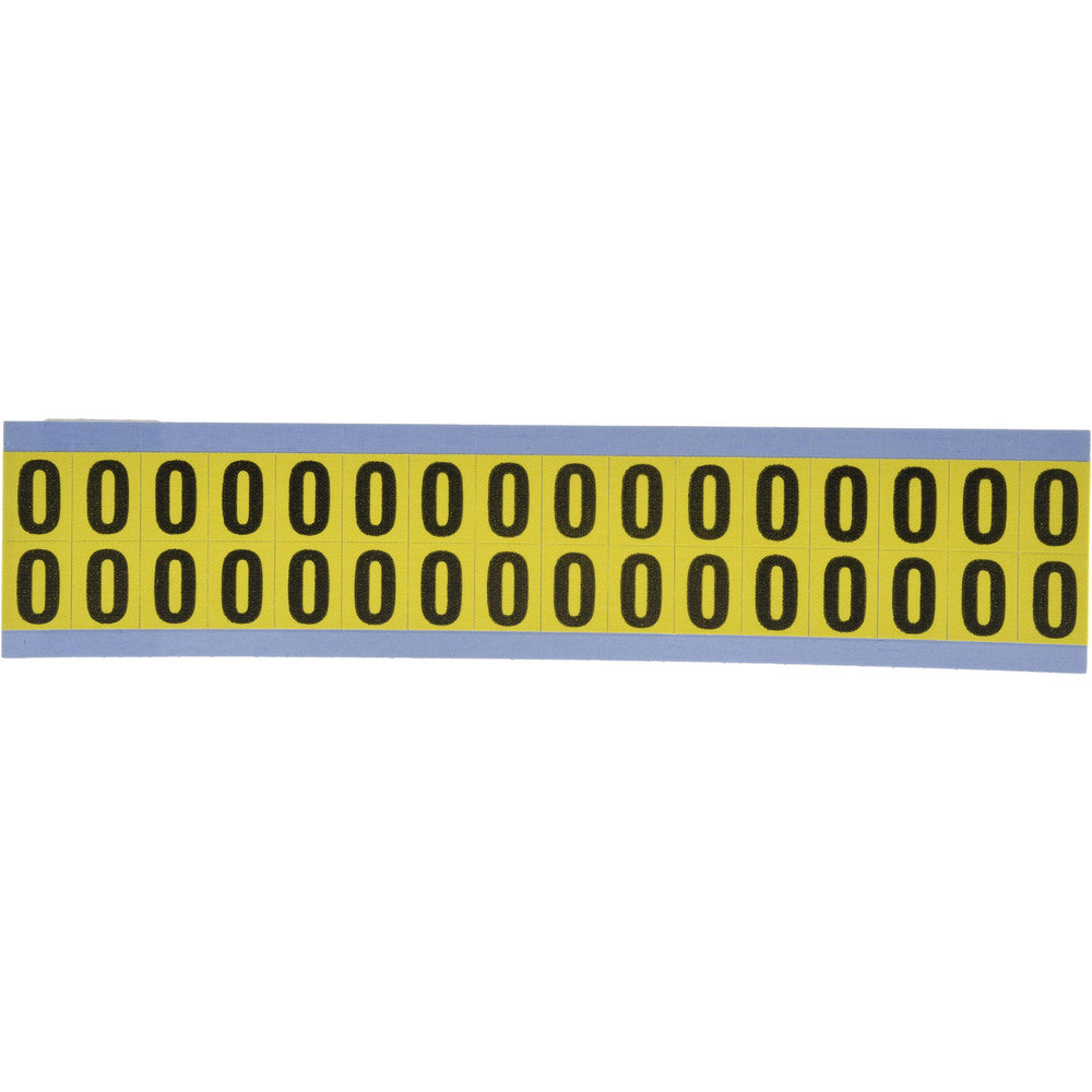 Stranco Incorporated SB3-0 Number & Letter Label "0", Rectangle, 0.5625" Wide