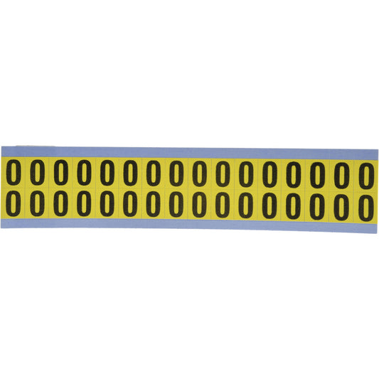 Stranco Incorporated SB3-0 Number & Letter Label "0", Rectangle, 0.5625" Wide
