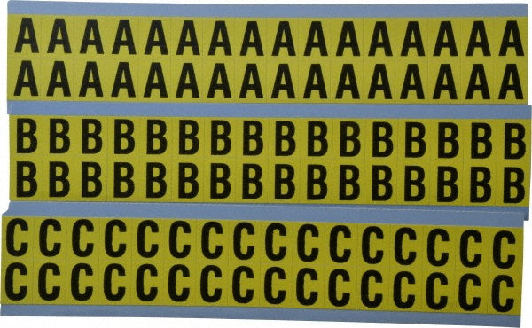 Stranco Incorporated SB3CP-A-Z Number & Letter Label "A-Z", Rectangle, 0.5625" Wide