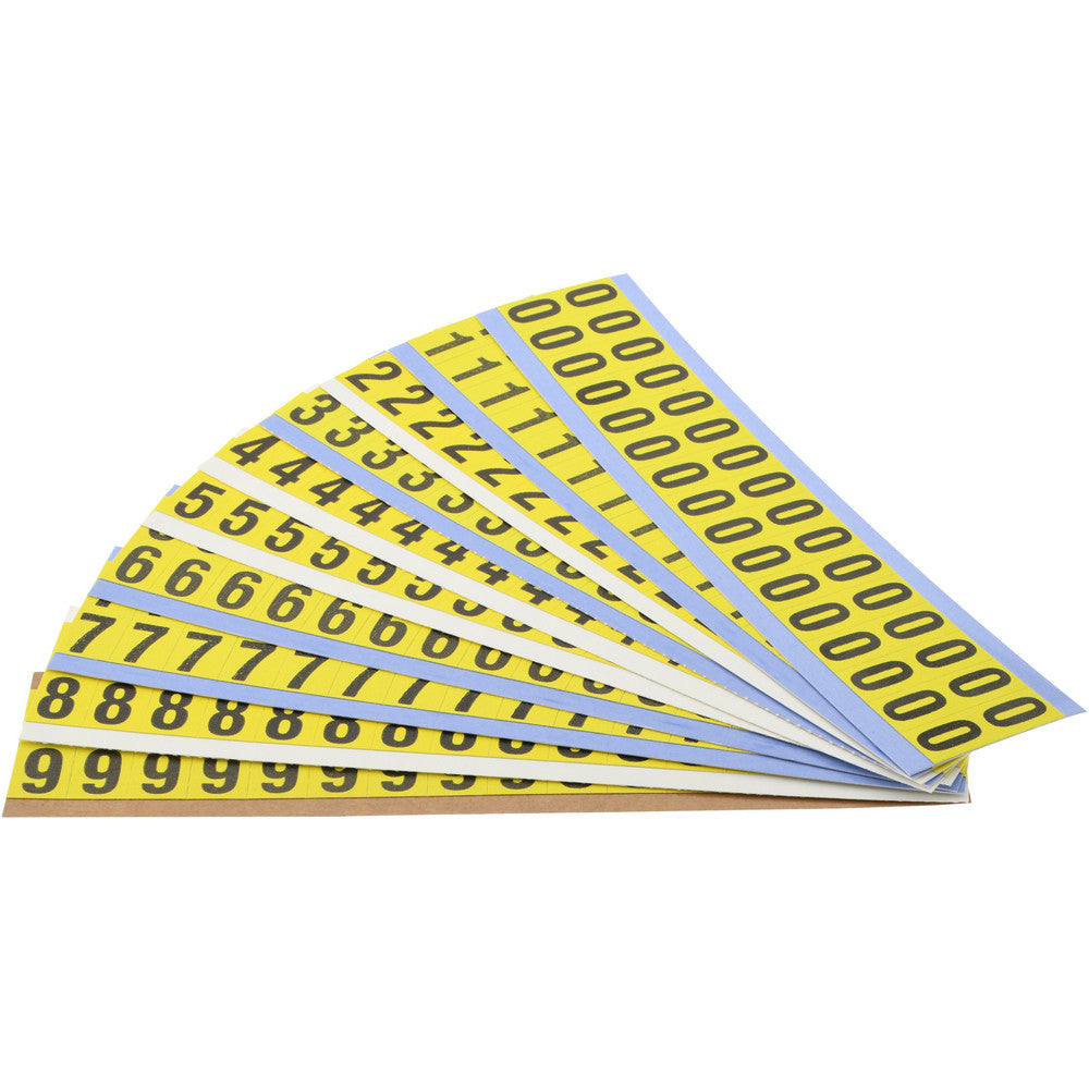 Stranco Incorporated SB3CP-NUM Number & Letter Label "Combo Pack (Numbers)", Rectangle, 0.5625" Wide
