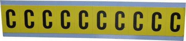 Stranco Incorporated SB4-C Number & Letter Label "C", Rectangle, 0.875" Wide
