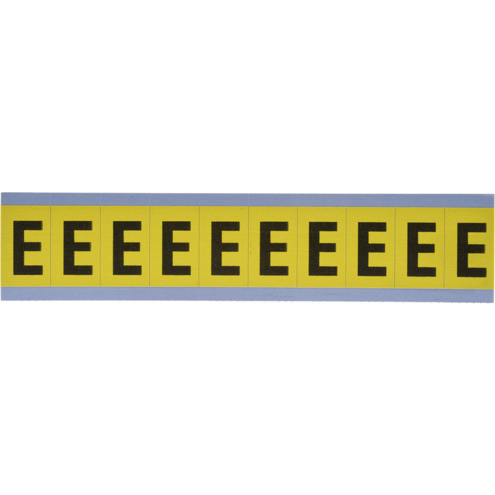 Stranco Incorporated SB4-E Number & Letter Label "E", Rectangle, 0.875" Wide