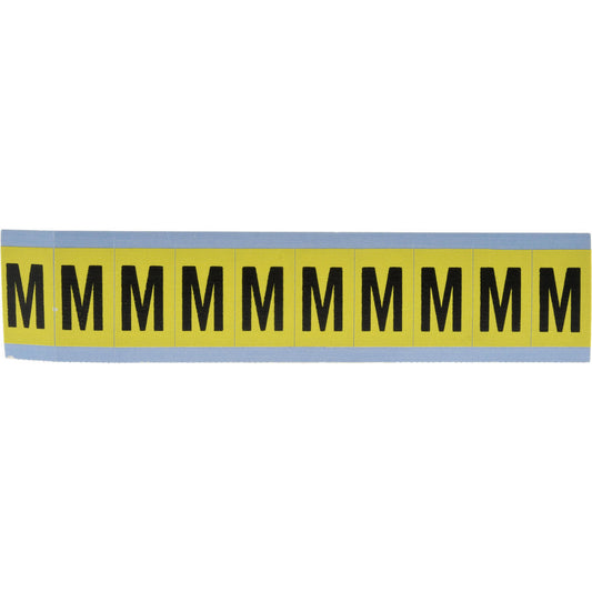 Stranco Incorporated SB4-M Number & Letter Label "M", Rectangle, 0.875" Wide