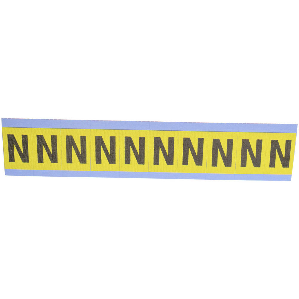 Stranco Incorporated SB4-N Number & Letter Label "N", Rectangle, 0.875" Wide