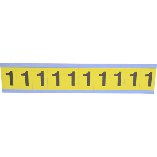 Stranco Incorporated SB4-1 Number & Letter Label "1", Rectangle, 0.875" Wide