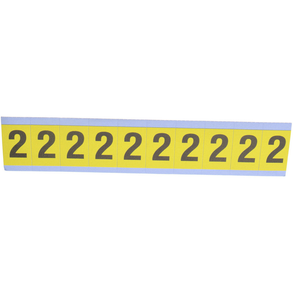 Stranco Incorporated SB4-2 Number & Letter Label "2", Rectangle, 0.875" Wide