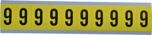 Stranco Incorporated SB4-6 Number & Letter Label "6", Rectangle, 0.875" Wide