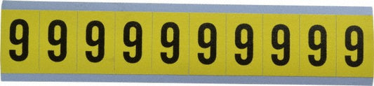 Stranco Incorporated SB4-6 Number & Letter Label "6", Rectangle, 0.875" Wide