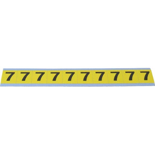 Stranco Incorporated SB4-7 Number & Letter Label "7", Rectangle, 0.875" Wide