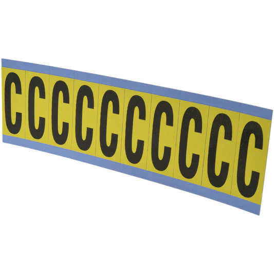 Stranco Incorporated SB5-C Number & Letter Label "C", Rectangle, 1" Wide