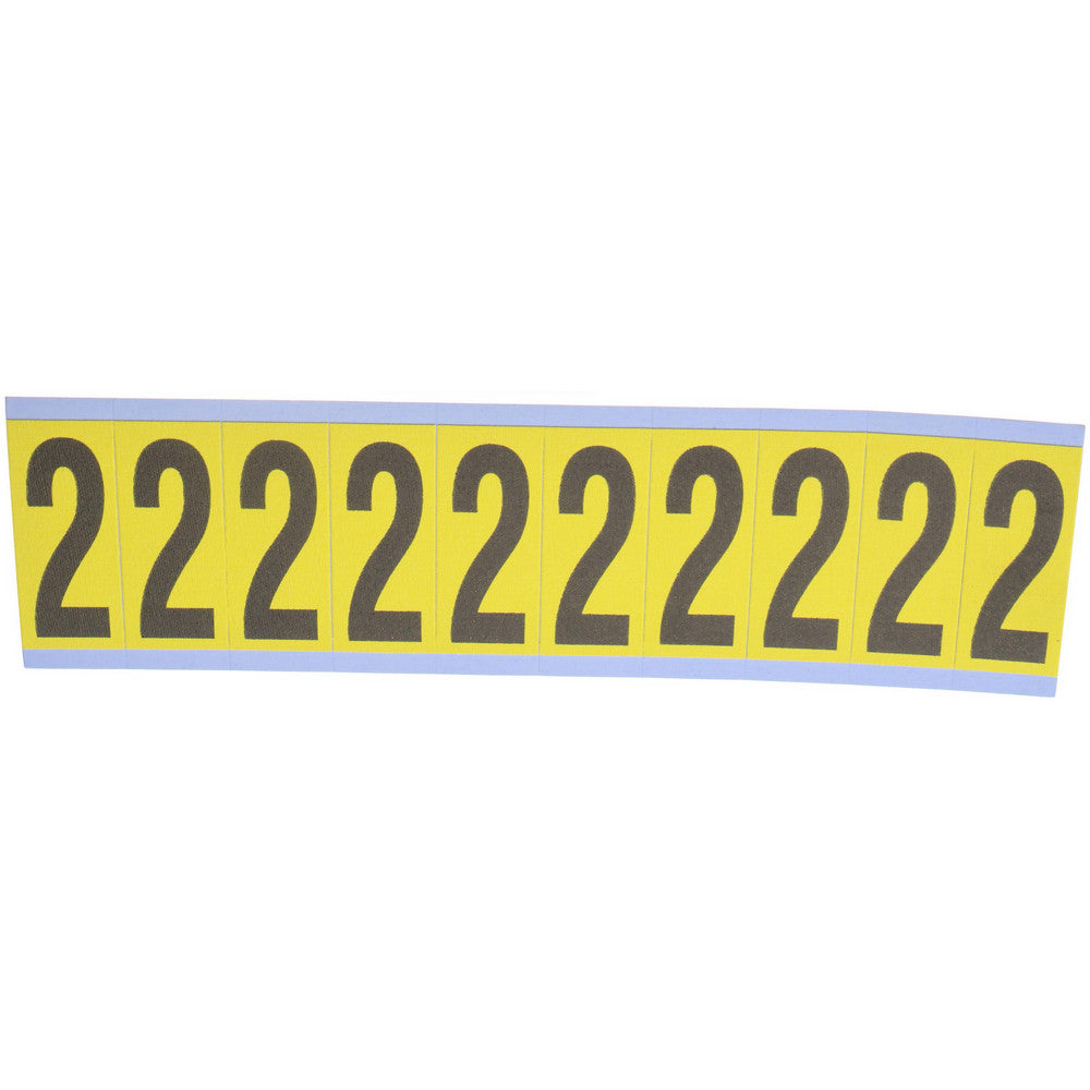 Stranco Incorporated SB5-2 Number & Letter Label "2", Rectangle, 1" Wide