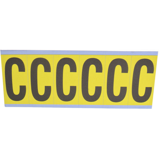 Stranco Incorporated SB6-C Number & Letter Label "C", Rectangle, 1.5" Wide
