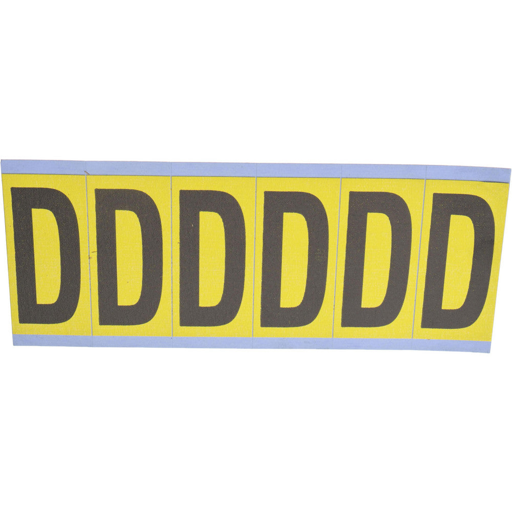 Stranco Incorporated SB6-D Number & Letter Label "D", Rectangle, 1.5" Wide