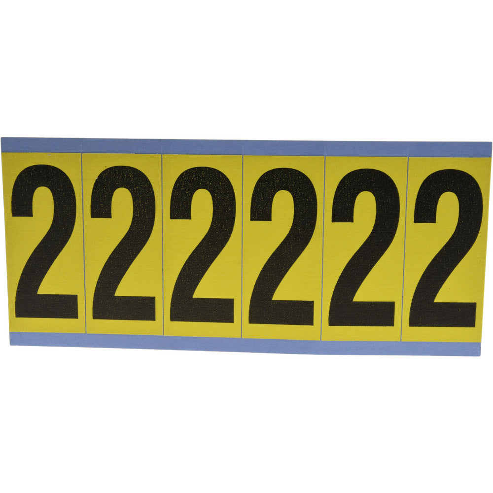 Stranco Incorporated SB6-2 Number & Letter Label "2", Rectangle, 1.5" Wide