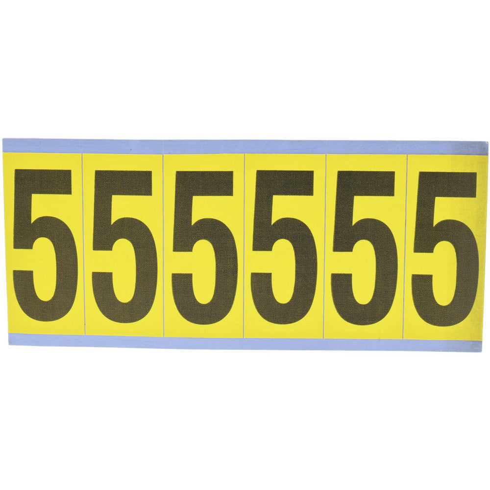 Stranco Incorporated SB6-5 Number & Letter Label "5", Rectangle, 1.5" Wide