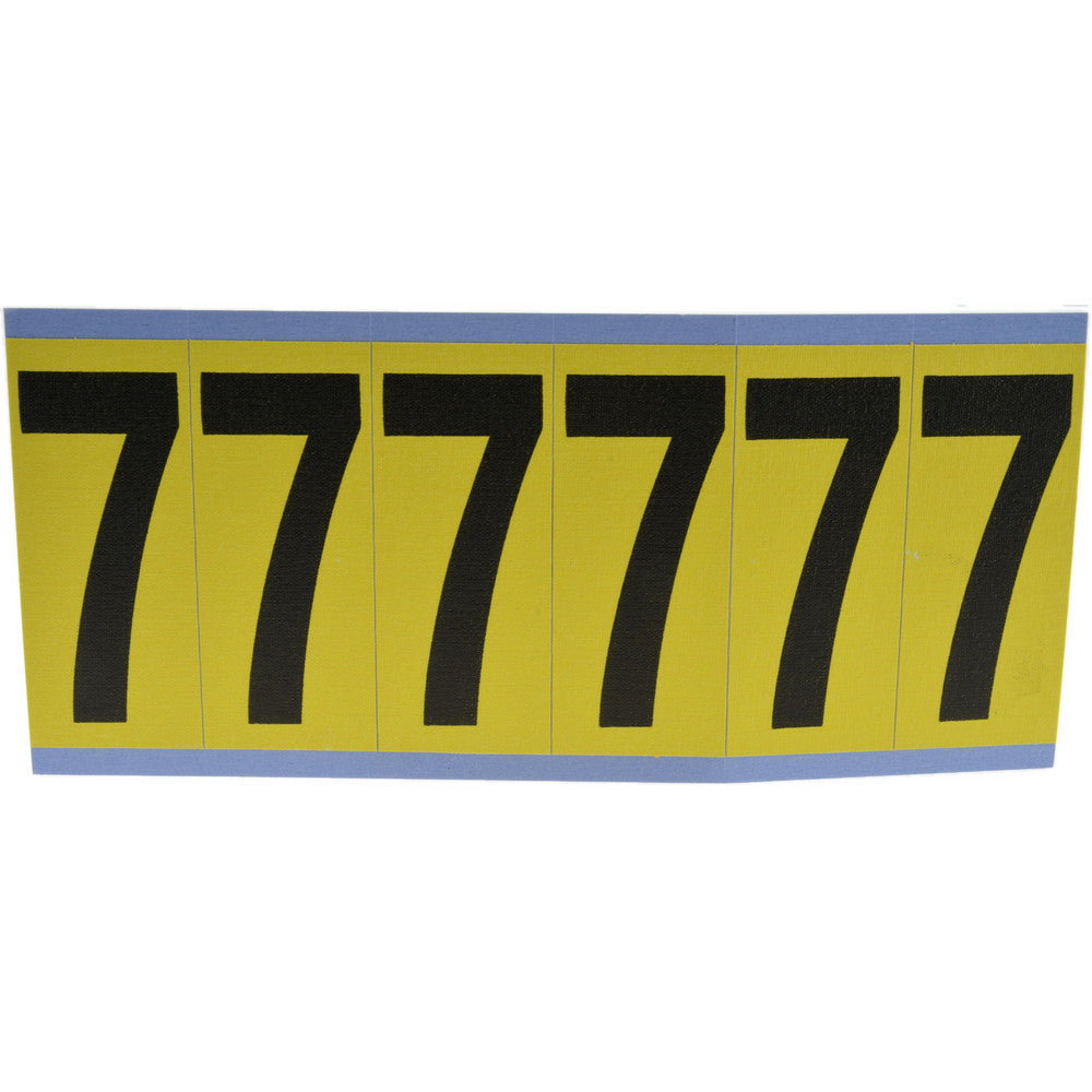 Stranco Incorporated SB6-7 Number & Letter Label "7", Rectangle, 1.5" Wide