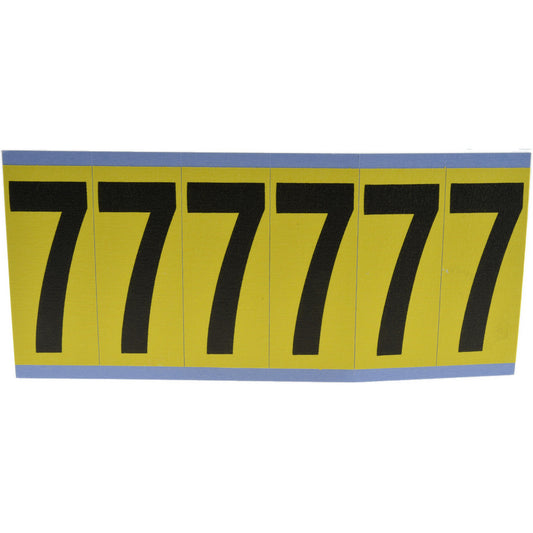 Stranco Incorporated SB6-7 Number & Letter Label "7", Rectangle, 1.5" Wide