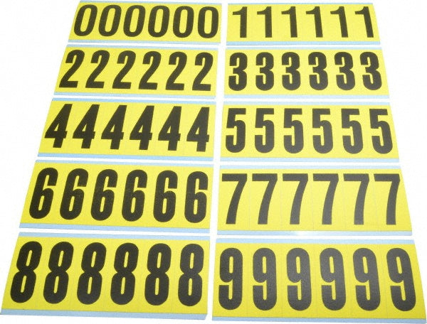 Stranco Incorporated SB6CP-NUM Number & Letter Label "Combo Pack (Numbers)", Rectangle, 1.5" Wide