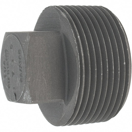 Anvil 0361301401 Black Square Plug 1-1/4", Threaded