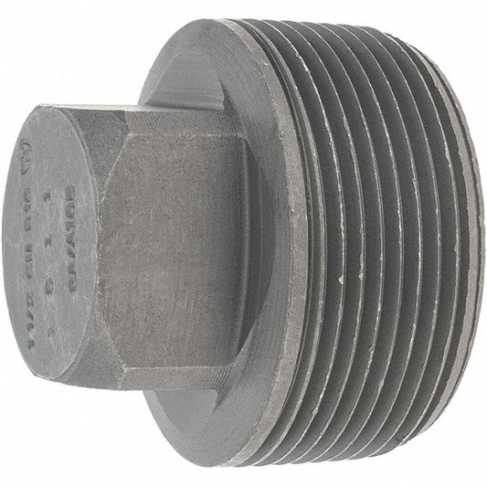 Anvil 0361301609 Black Square Plug 1-1/2", Threaded
