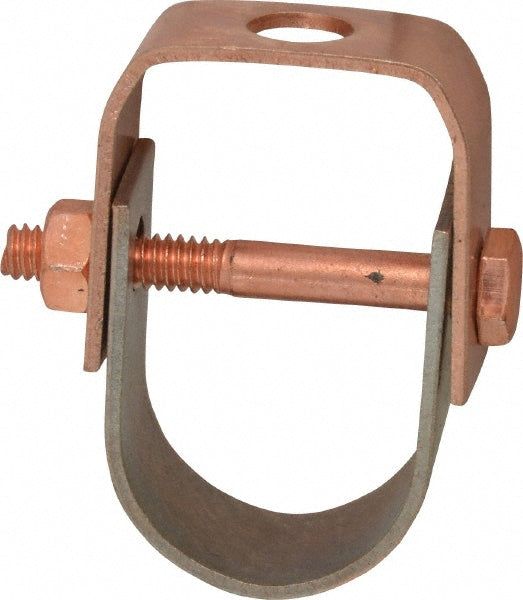Anvil 0560406522 Adjustable Clevis Hanger 1" Pipe, 3/8" Rod, Carbon Steel, Copper-Plated