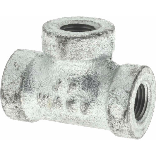 Value Collection G130 6 1/8" Galvanized Malleable Iron Pipe Tee