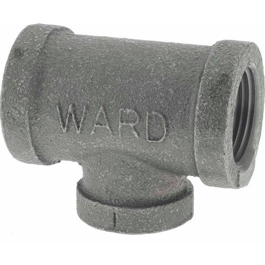 Value Collection B130R 20X15 Size 3/4 x 3/4 x 1/2", Class 150, Malleable Iron Black Pipe Reducing Tee