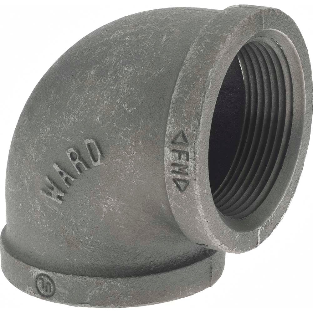 Value Collection B90 65 Black 90 &deg Elbow & Reducing Elbow 2-1/2", Threaded